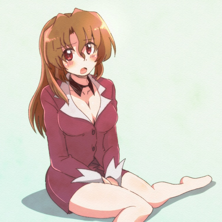 1girl, alternate_costume, brown_hair, business_suit, hayate_no_gotoku!, hitaishou_chiritori, long_hair, maria