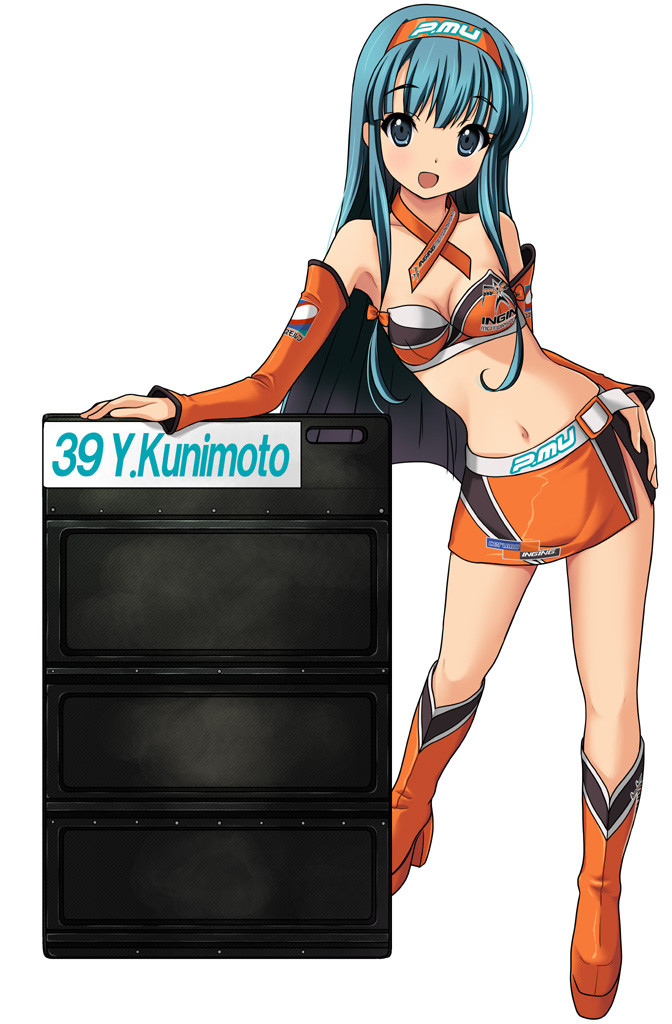 1girl, aqua_eyes, aqua_hair, boots, hairband, leaning, long_hair, project_mu