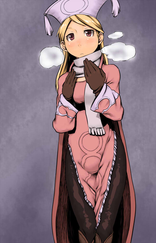blonde_hair, blush, breath, cape, dress, female, final_fantasy, final_fantasy_tactics
