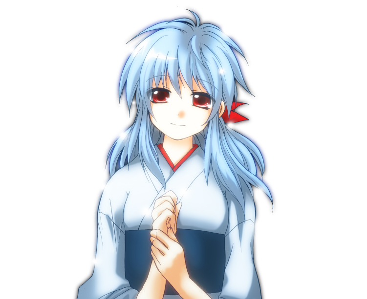 1girl, aqua_hair, hair_ribbon, japanese_clothes, kimono, looking_at_viewer, obi, payot