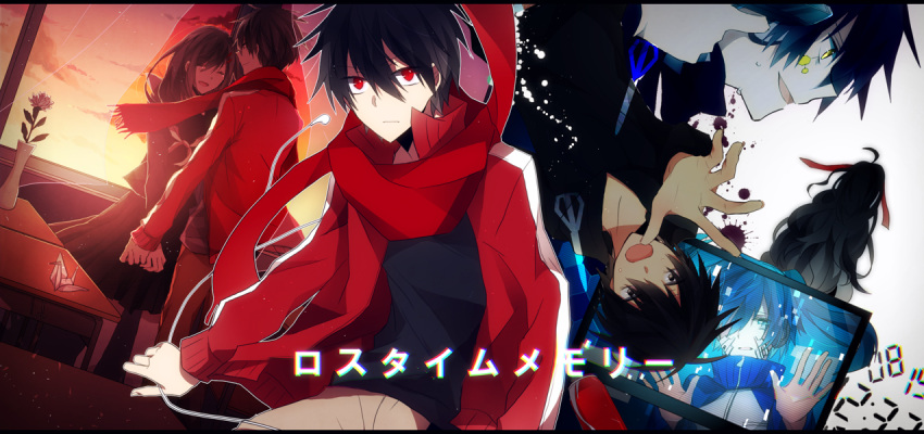 ayano_(kagerou_project), azami_(kagerou_project), black_hair, ene_(kagerou_project), hair_ornament, hairclip, kagerou_project, kisaragi_shintarou