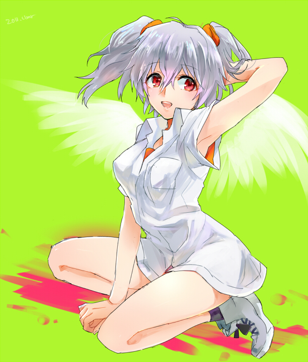 1girl, angel, angel_(evangelion), breasts, karimero_(calimer0), nagisa_kaworu, neon_genesis_evangelion, red_eyes