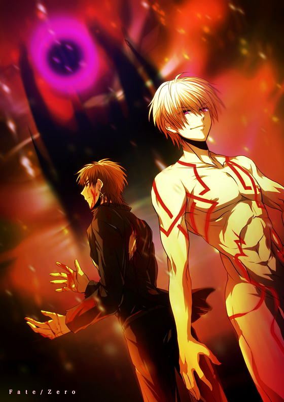blonde_hair, blood, blood_on_face, brown_eyes, brown_hair, cross, cross_earrings, earrings