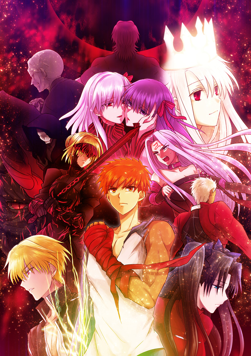archer, crown, dark_excalibur, dark_sakura, dress_of_heaven, emiya_shirou, fate/stay_night, fate_(series)