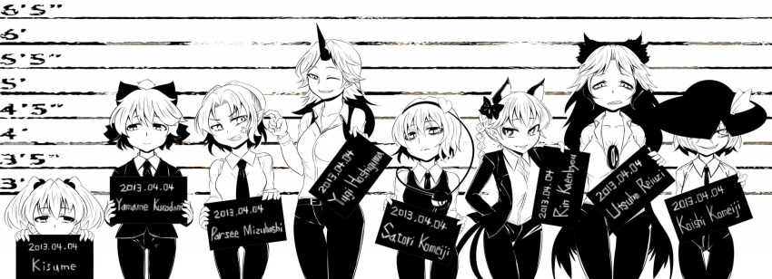 6+girls, anger_vein, animal_ears, averted_eyes, belt, bird_wings, bow, braid