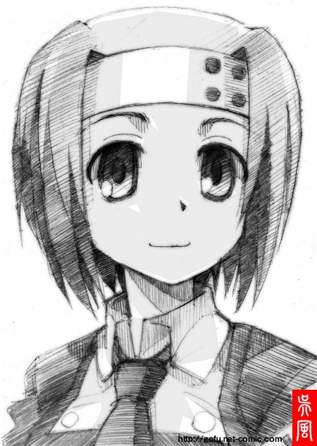 asura_cryin', asura_cryin', gofu, hairband, monochrome, necktie, oohara_an, sketch