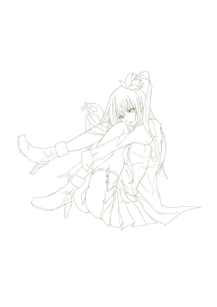 1girl, :p, absurdres, ass, garter_straps, high_heels, highres, kagerou_(shadowmage)