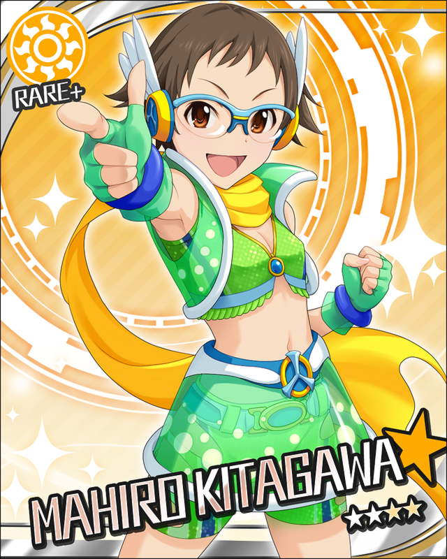 1girl, brown_eyes, brown_hair, character_name, glasses, idolmaster, idolmaster_cinderella_girls, kitagawa_mahiro