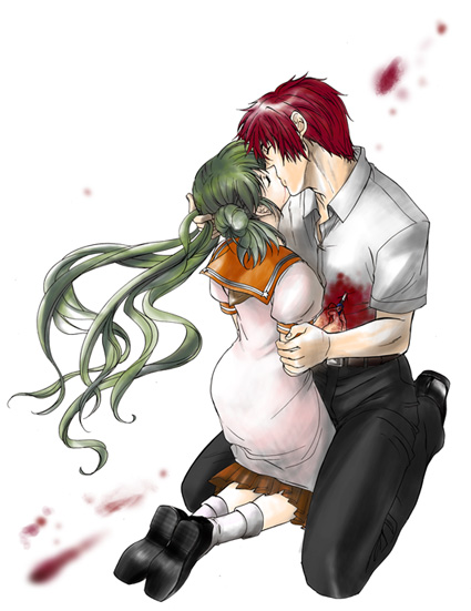 higurashi_no_naku_koro_ni, hinoen, kimiyoshi_natsumi, kiss, kitou_en, maebara_keiichi, spoilers, toudou_akira