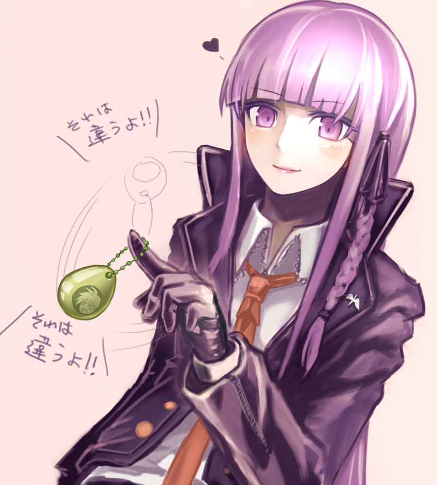 braid, dangan_ronpa, gloves, jacket, kirigiri_kyouko, long_hair, necktie, purple_hair