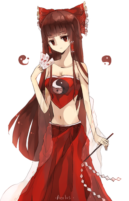 1girl, aeolus, alternate_costume, artist_name, bangs, bare_shoulders, between_fingers, blunt_bangs