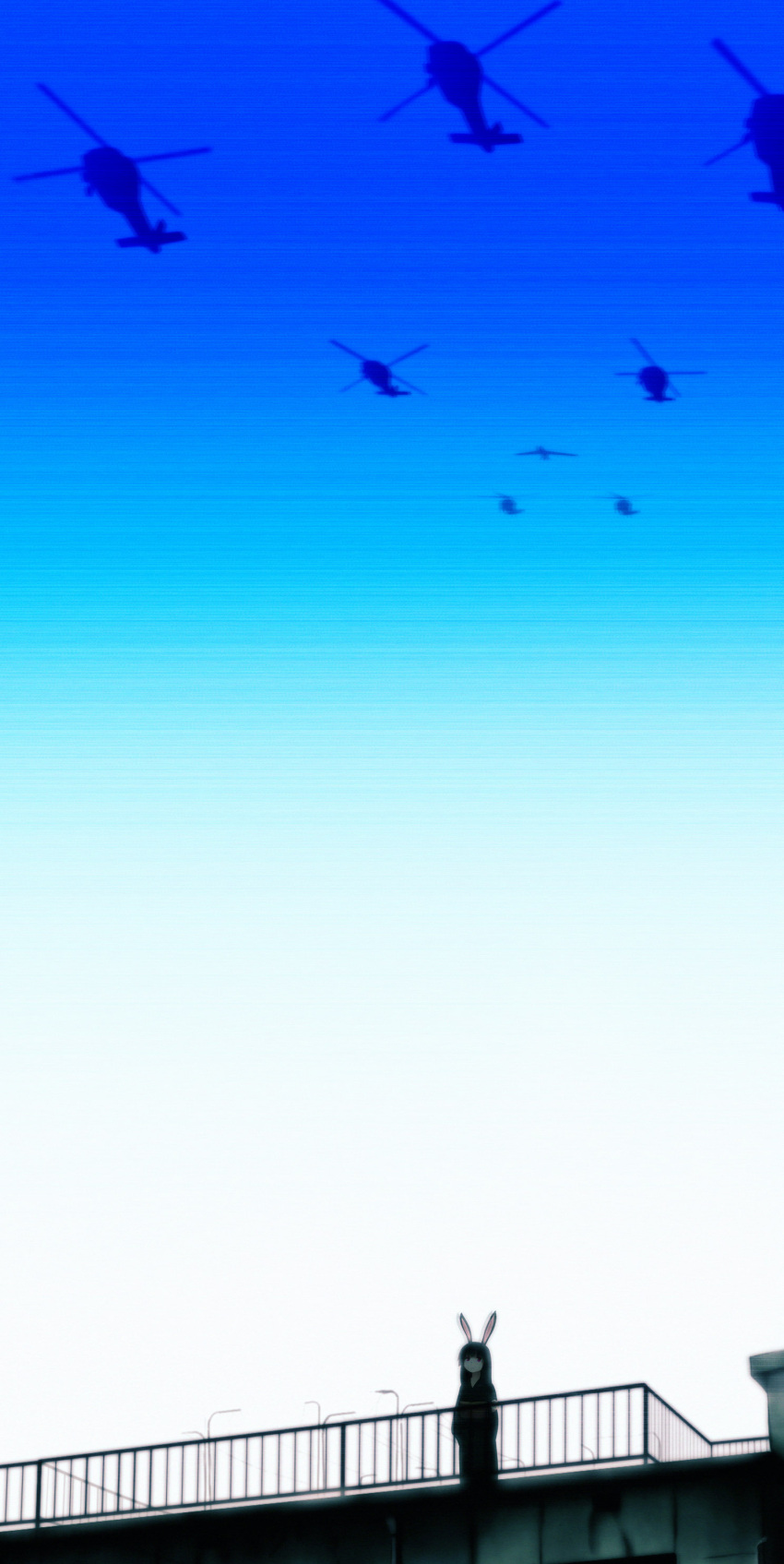 animal_ears, bunny_ears, foxhound, helicopter, highres, onibi_(foxhound4185), original, rabbit_ears