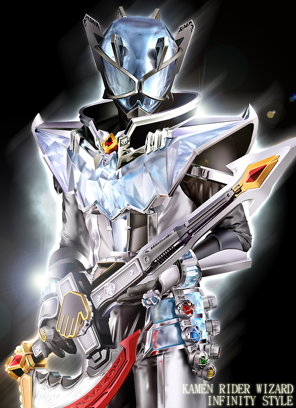1boy, axe, belt, jewelry, kamen_rider, kamen_rider_wizard, kamen_rider_wizard_(series), male
