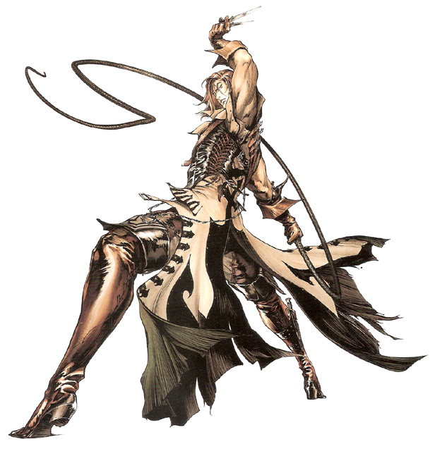 1boy, boots, brown_hair, castlevania, castlevania_iii:_dracula's_curse, kojima_ayami, long_hair, ralph_c_belmondo