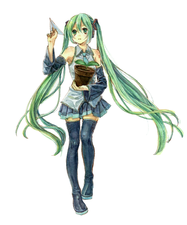 1girl, aqua_eyes, aqua_hair, detached_sleeves, full_body, hatsune_miku, long_hair, mizuki_riyu