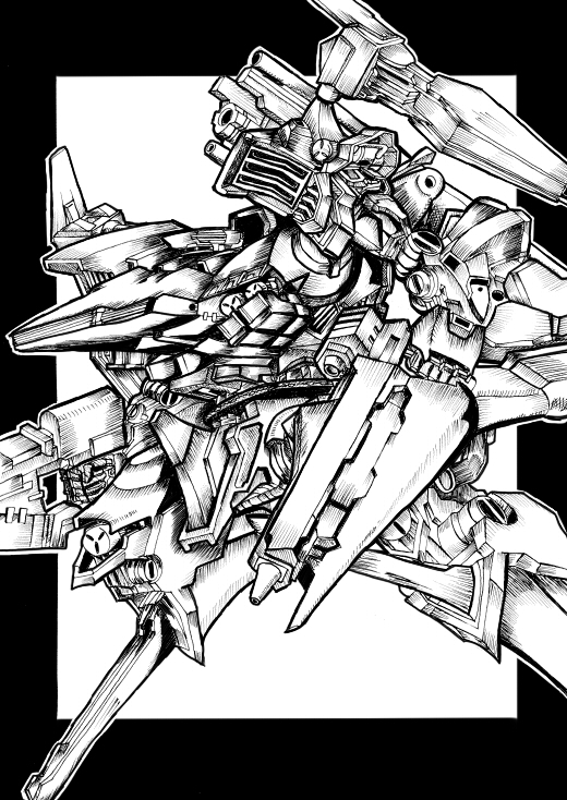 armored_core, armored_core_4, gun, mecha, rifle, supplice