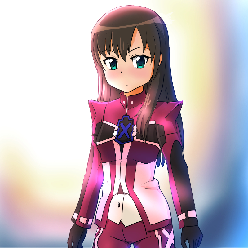 bodysuit, brown_hair, chousoku_henkei_gyrozetter, haruka_(gyrozetter), tagme