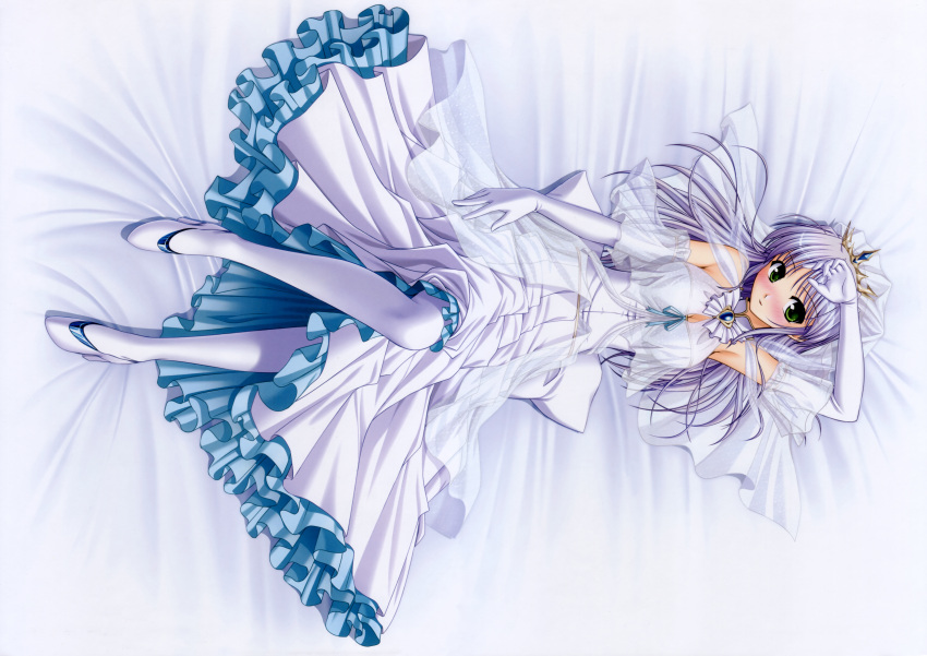 bekkankou, blush, dress, feena_fam_earthlight, scan, yoake_mae_yori_ruri_iro_na