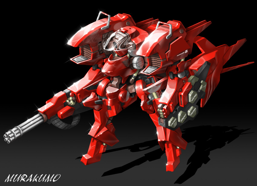 cloud_breaker, engrish, gatling_gun, gun, hd_help, highres, mecha, murakumo:_renegade_mech_pursuit