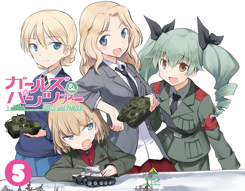 4girls, anchovy, arm_rest, blazer, blonde_hair, blue_eyes, braid, brown_eyes