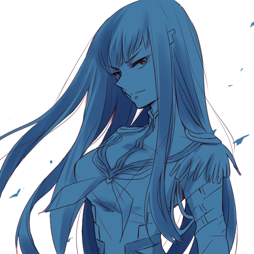 1girl, epaulettes, kill_la_kill, kiryuuin_satsuki, long_hair, neko_yuuko, solo, uniform