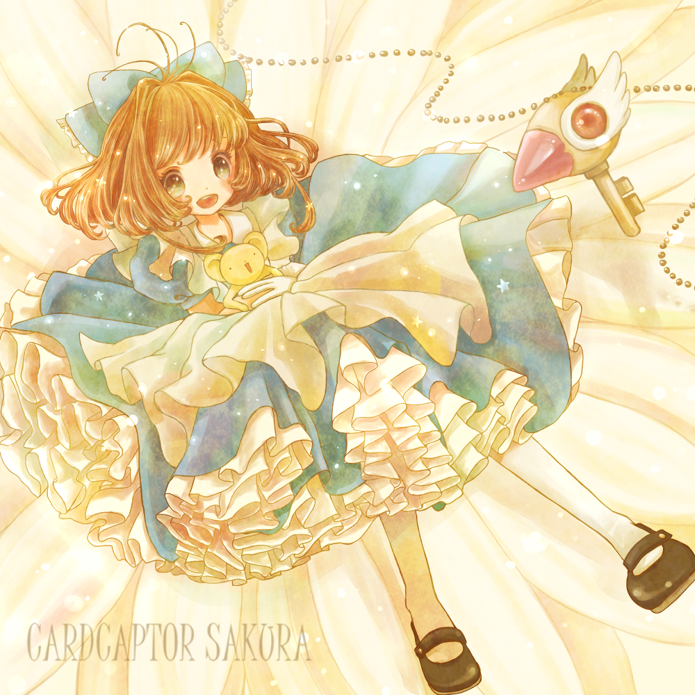 1girl, alice_(wonderland), alice_(wonderland)_(cosplay), alice_in_wonderland, apron, blue_dress, bow, brown_hair