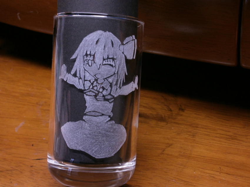 1girl, craft, glass, highres, rumia, solo, tagme, touhou