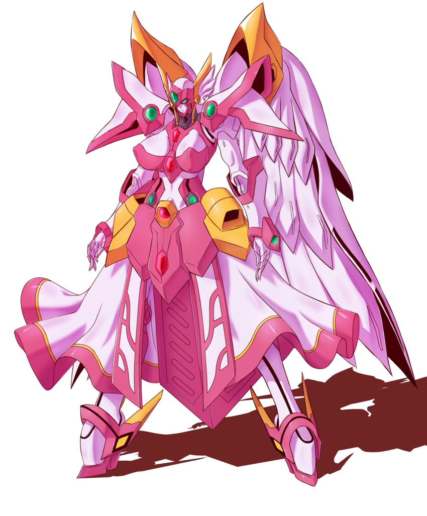 angelg, breasts, head_wings, highres, large_breasts, mecha, mecha_musume, no_humans