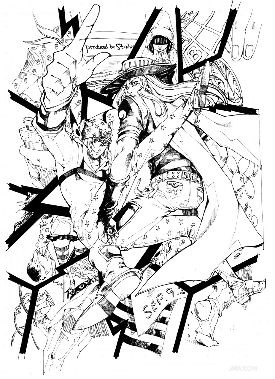 boots, cape, chocolate_disco, come_x_85, cream_starter_(stand), disco_(jojo), gyro_zeppeli, hat