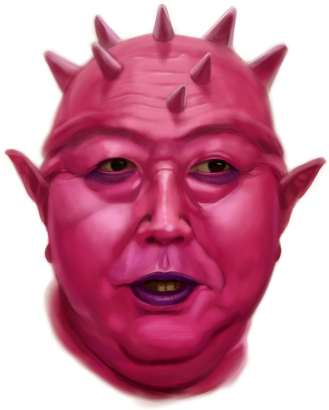 1boy, dodoria, dotechin, dragon_ball, dragon_ball_z, face, lips, male