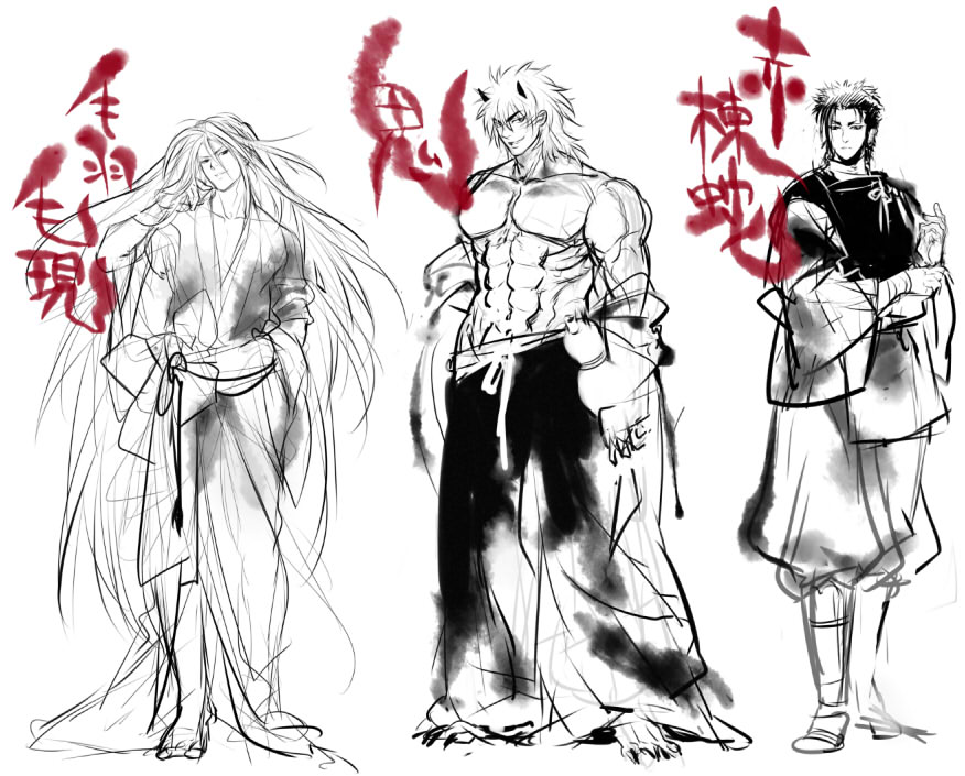 coco_(toriko), demon, horns, sani_(toriko), toriko