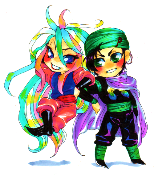 coco_(toriko), male, multicolored_hair, sani_(toriko), toriko