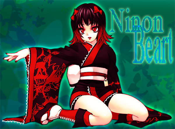 gothic, kimono, king_of_fighters, kof, maximum_impact, ninon_beart, red_eyes, ribbon
