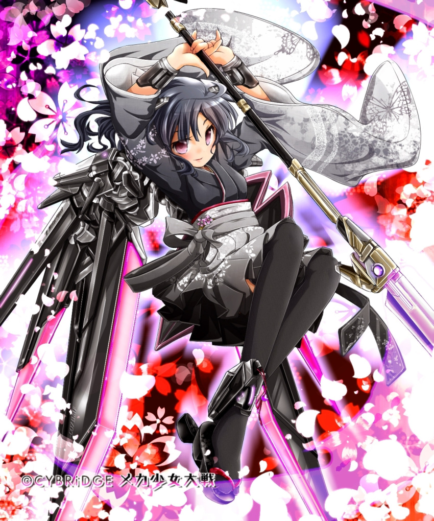 1girl, akino_coto, black_hair, highres, japanese_clothes, kimono, long_hair, looking_at_viewer