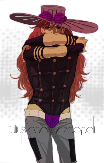1boy, ball, gyro_zeppeli, hat, jojo_no_kimyou_na_bouken, long_hair, redhead, sannnpa24