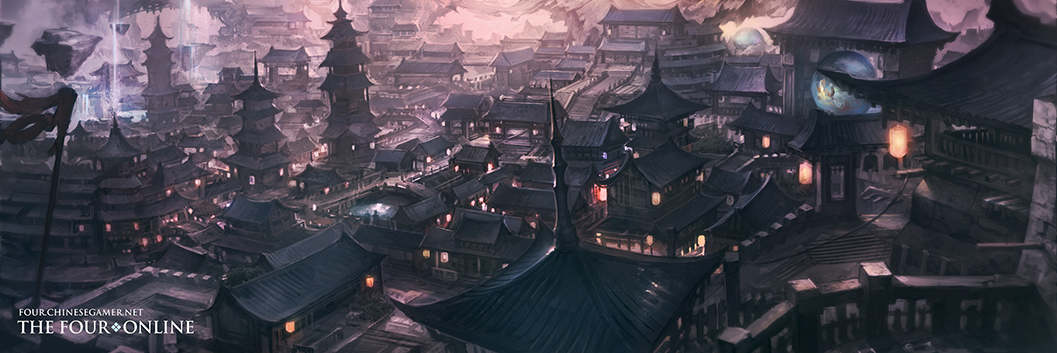 ando, building, cityscape, east_asian_architecture, lantern, no_humans, original, scenery