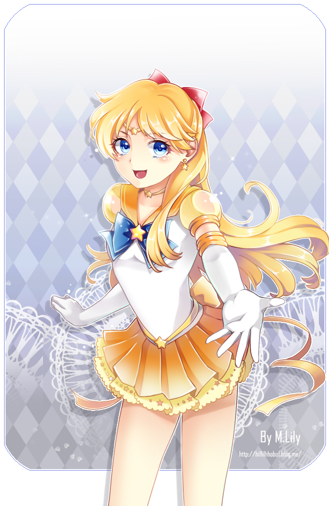 1girl, aino_minako, argyle, argyle_background, artist_name, bishoujo_senshi_sailor_moon, blonde_hair, blue_eyes