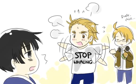 /\/\/\, 3boys, =_=, ahoge, america_(hetalia), australia_(hetalia), axis_powers_hetalia, black_hair