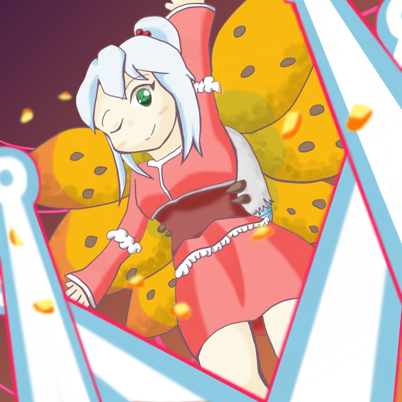 artist_request, green_eyes, laser, multiple_wings, pokemon, shinki, side_ponytail, silver_hair