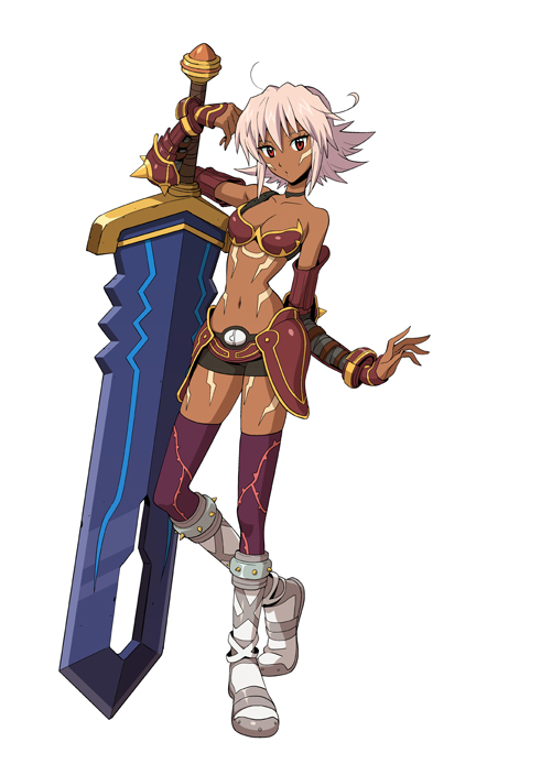 .hack//games, .hack//link, armor, bare_shoulders, black_rose_(.hack//), blackrose, breasts, choker