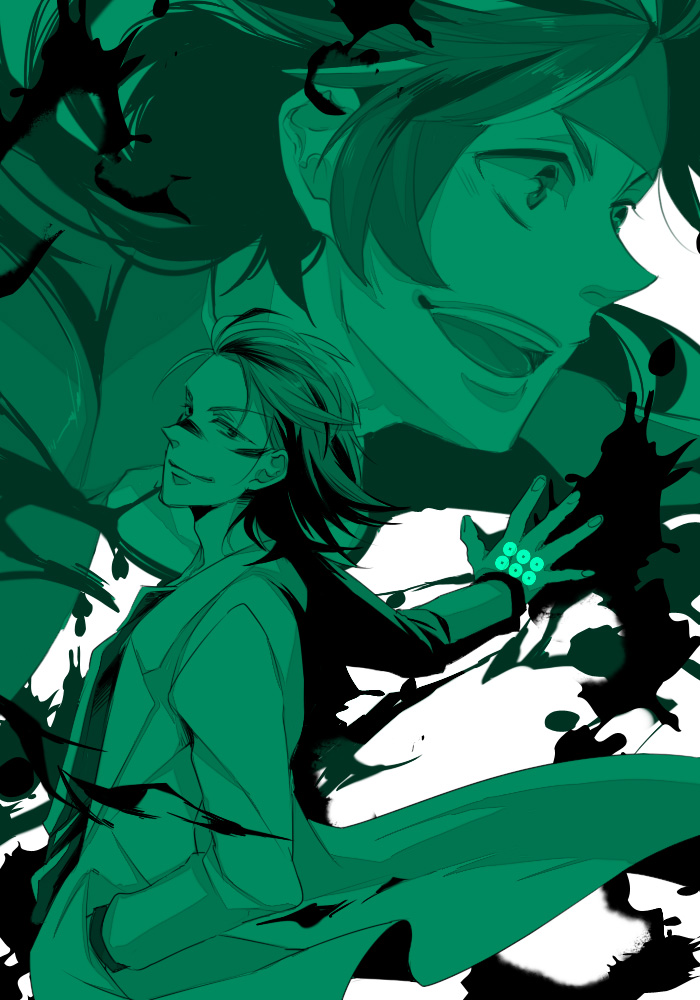 2boys, command_spell, date_masamune_(sengoku_basara), fate/zero, fate_(series), multiple_boys, parody, sanada_yukimura_(sengoku_basara)