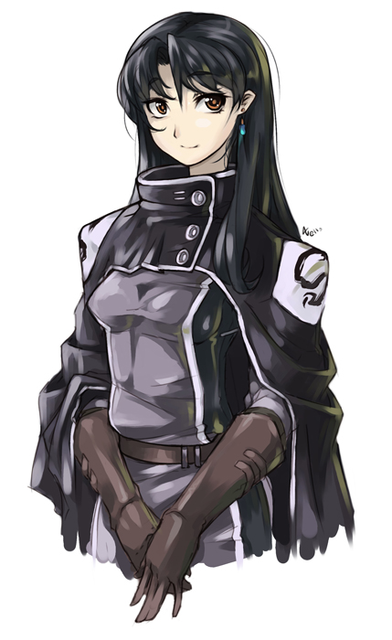 1girl, breasts, long_hair, nellen, raquel_casull, scrapped_princess, simple_background, smile