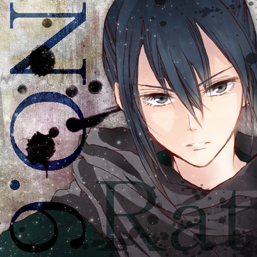 1boy, blue_hair, character_name, copyright_name, leopon, male, nezumi_(no.6), no.6