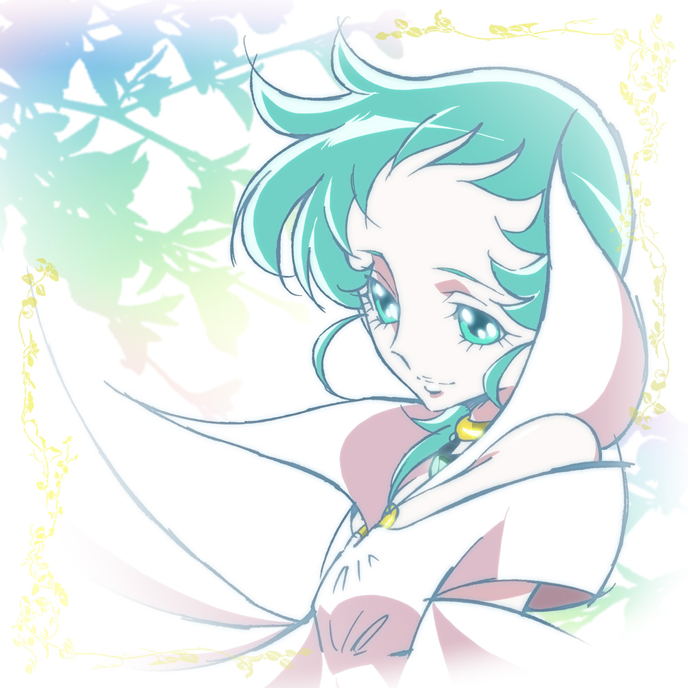 1girl, aqua_eyes, aqua_hair, aria_(saint_seiya_omega), choker, female, gorou_(pixiv3249935), saint_seiya