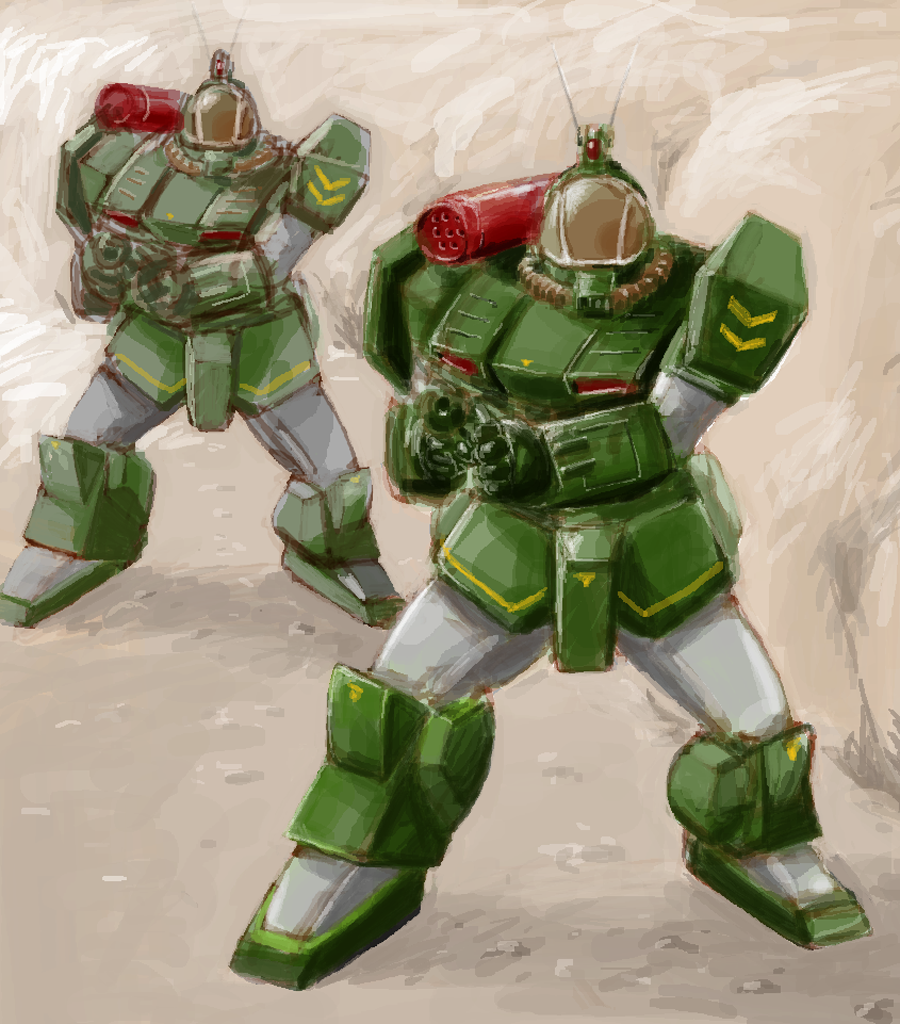 antennae, canopy, gun, itsuka_(ituka), mecha, no_humans, oekaki, rifle