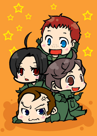 ace_combat_5, ahoge, alvin_h_davenport, bad_id, blaze, chibi, hans_grimm, kei_nagase