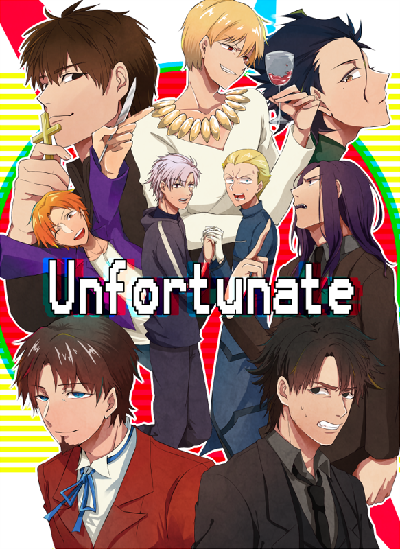 6+boys, berserker_(fate/zero), bufm, cup, emiya_kiritsugu, fate/zero, fate_(series), gilgamesh