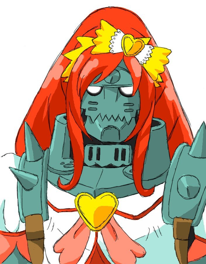 1boy, alphonse_elric, armor, cosplay, crossover, cure_ace, cure_ace_(cosplay), dokidoki!_precure