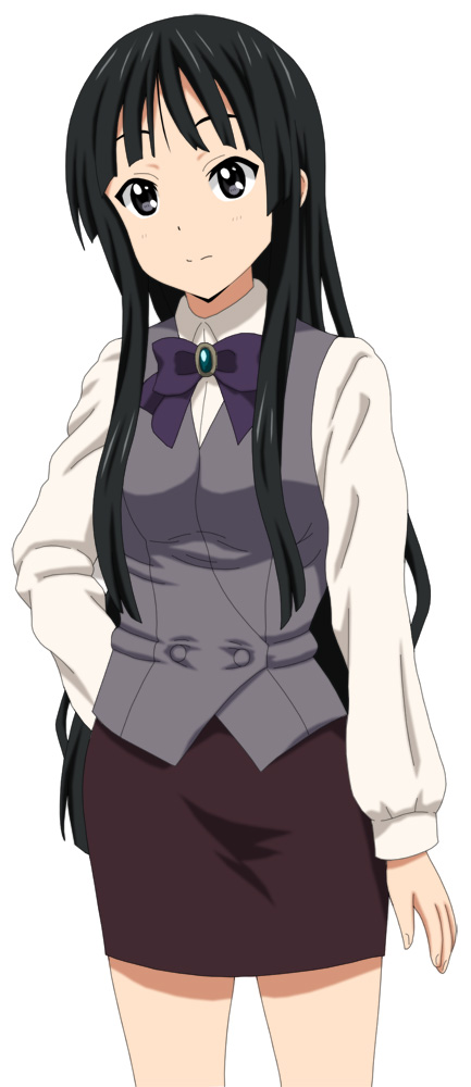 1girl, akiyama_mio, black_eyes, black_hair, blush, cosplay, cp9a, hataraku_maou-sama!
