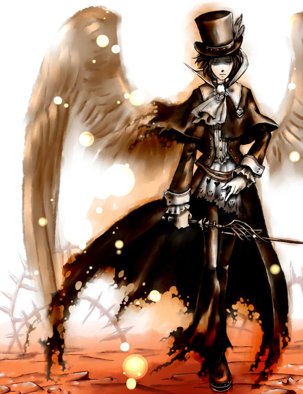 hat, hige_(artist), hige_(yosemite), top_hat, trusty_bell, wings